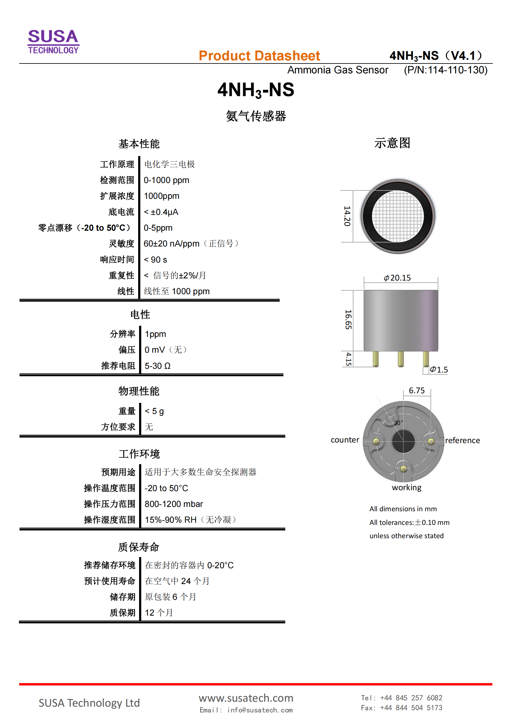 SUSA 4NH3-NS datasheet_00.png
